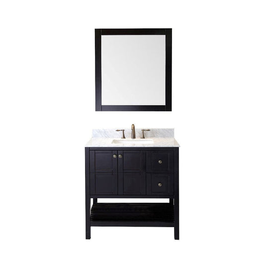 Virtu USA Winterfell 36" Single Bathroom Vanity Set in Espresso