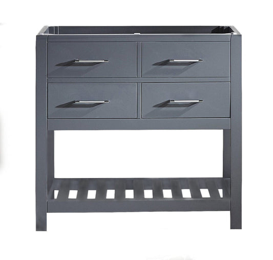 Virtu USA 36" Caroline Estate Single Sink Cabinet Grey