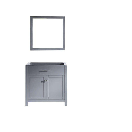 Virtu USA Caroline 36" Single Bathroom Vanity Cabinet in Grey