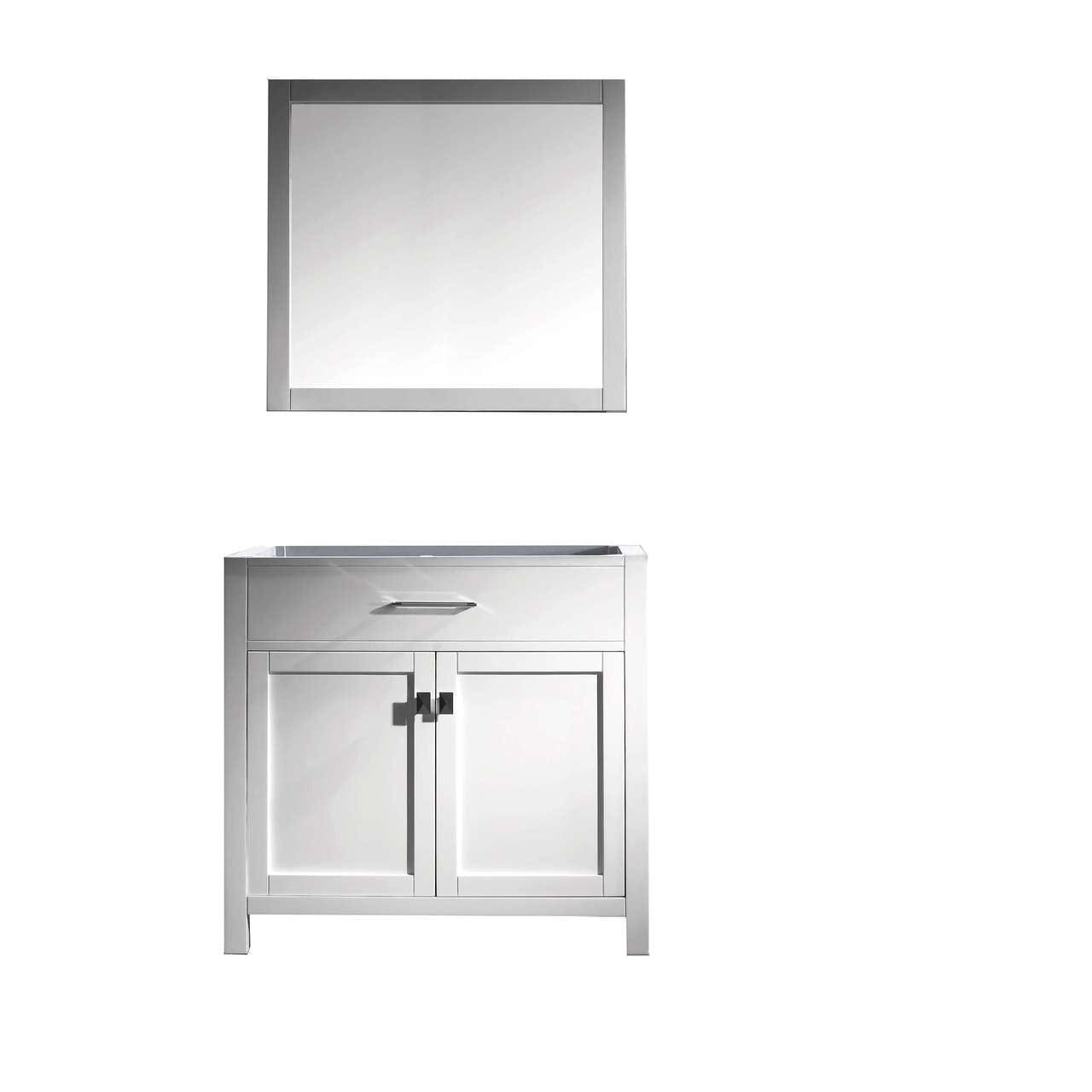 Virtu USA Caroline 36" Single Bathroom Vanity Cabinet in White
