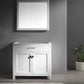 Virtu USA Caroline 36 Single Bathroom Vanity Cabinet in White