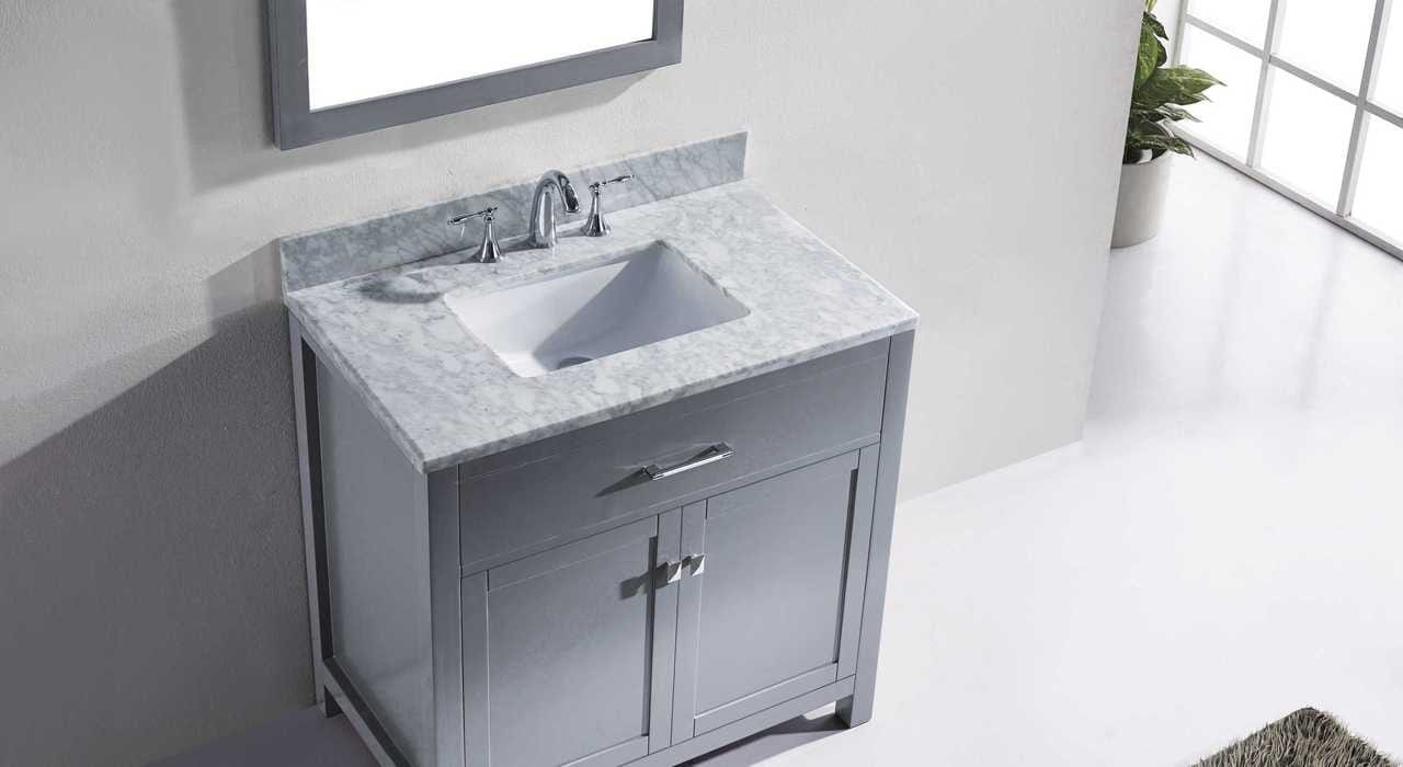 Modern Grey Bathroom Cabinet