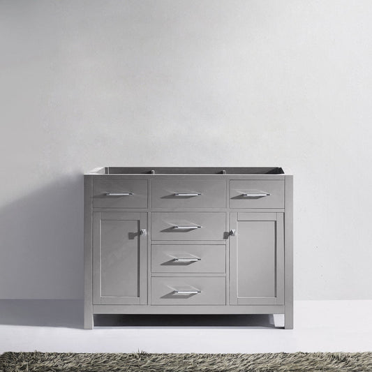 Virtu USA Caroline 48 Cabinet Only in Cashmere Grey