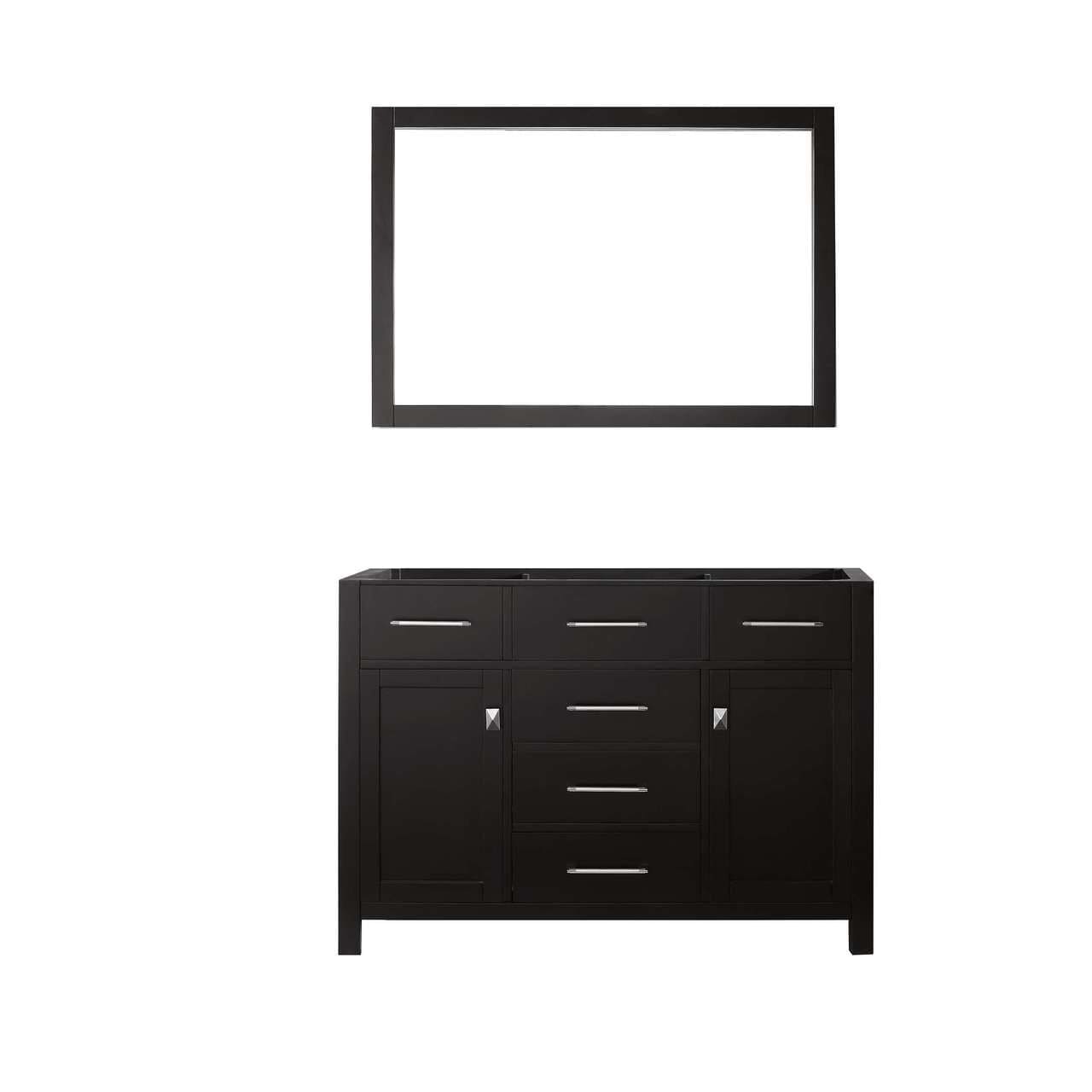 Virtu USA Caroline 47" Single Bathroom Vanity Cabinet in Espresso