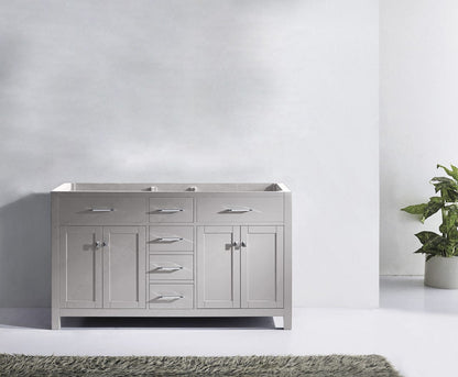 Virtu USA Caroline 60 Cabinet Only in Cashmere Grey