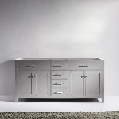 Virtu USA Caroline 72 Cabinet Only in Cashmere Grey