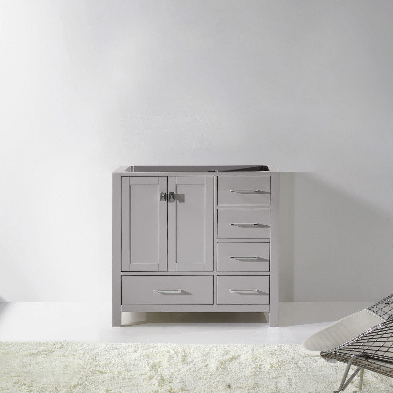 Virtu USA Caroline Avenue 36 Cabinet Only in Cashmere Grey