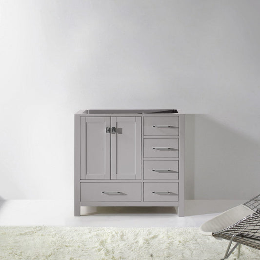 Virtu USA Caroline Avenue 36 Cabinet Only in Cashmere Grey