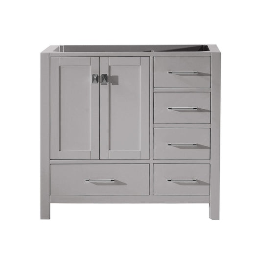 Virtu USA Caroline Avenue 36" Cabinet Only in Cashmere Grey