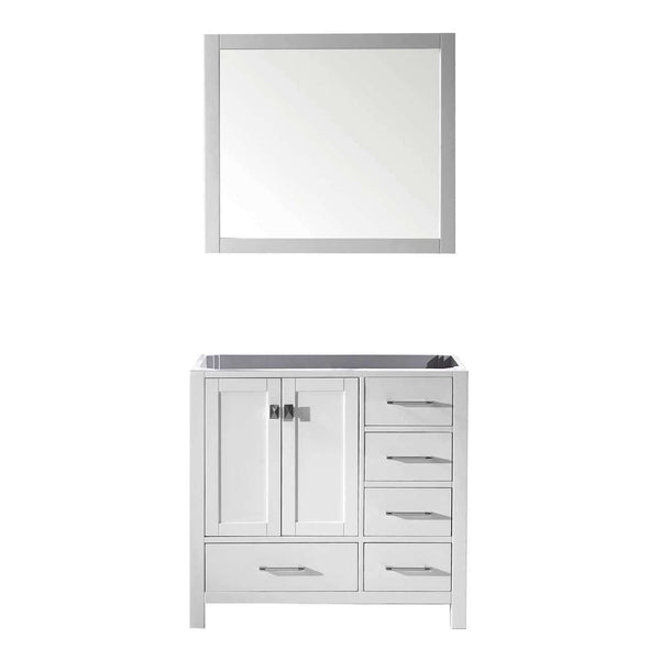 Virtu USA Caroline Avenue 36 Single Bathroom Vanity Cabinet in White