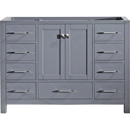 Virtu USA Caroline Avenue 48" Single Bathroom Vanity Cabinet in Grey