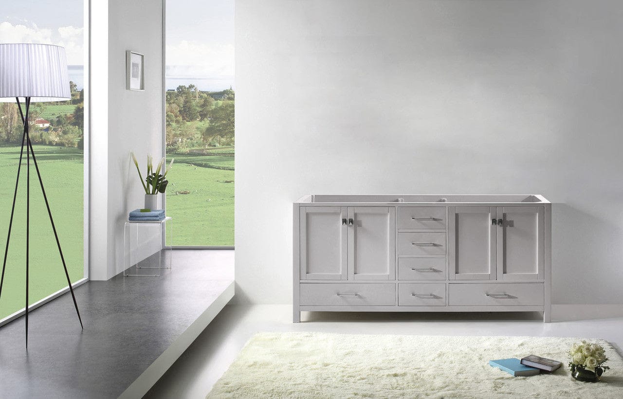 Virtu USA Caroline Avenue 72" Cabinet Only in Cashmere Grey