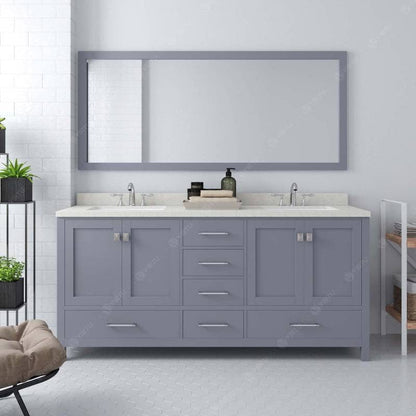 Double Oval Sink Vanity