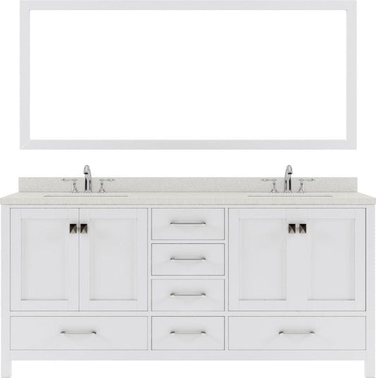 Double Undermount Sink Vanity Set