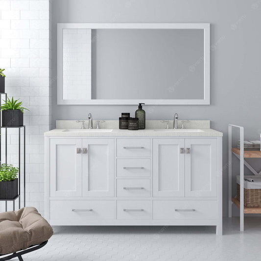 white contemporary bathroom vanity set