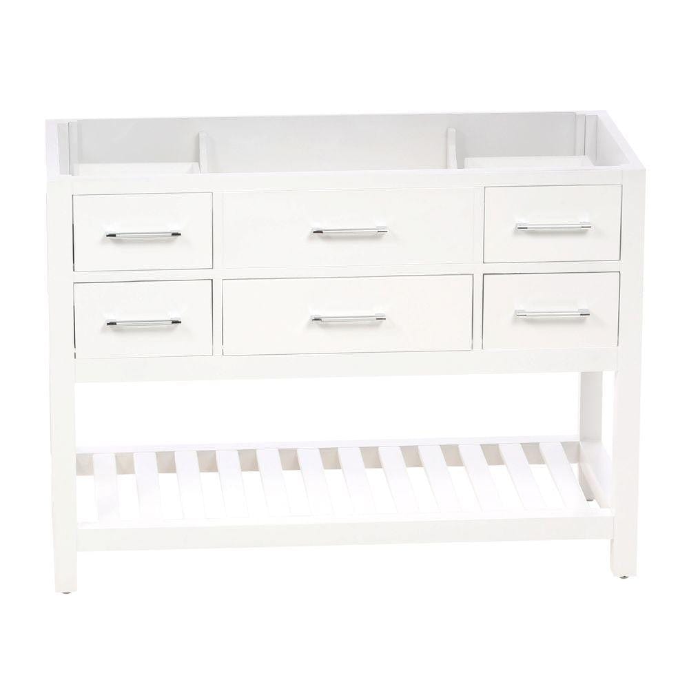 Virtu USA Caroline Estate 48" Bathroom Vanity Cabinet in White