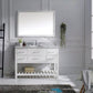 Virtu USA Caroline Estate 48" Bathroom Vanity Cabinet in White