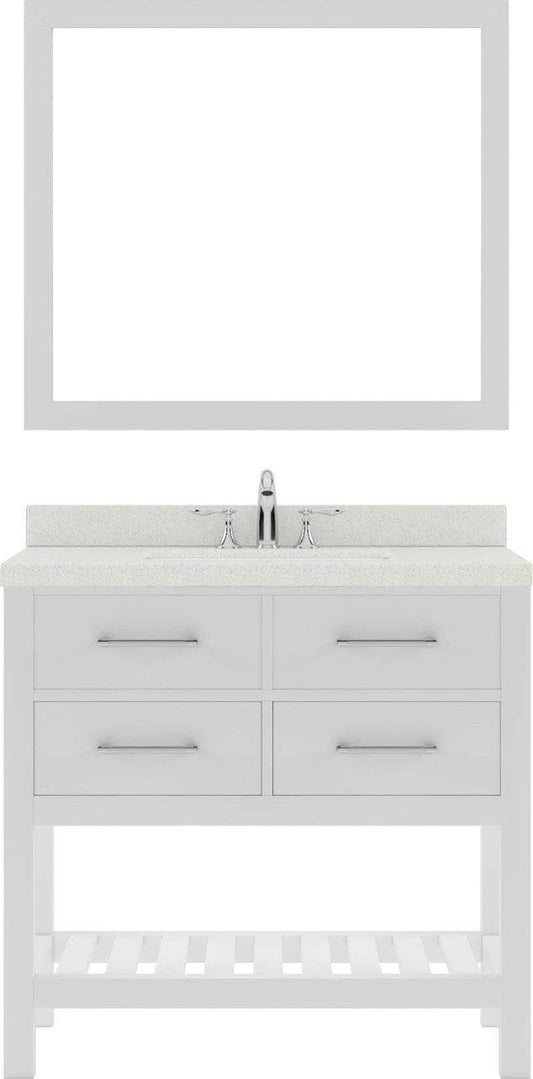 Virtu USA freestanding bathroom vanity