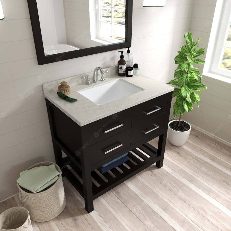 square sink vanity set