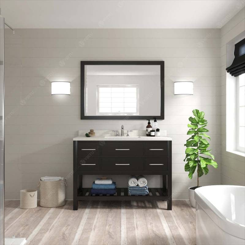 Espresso bathroom vanity