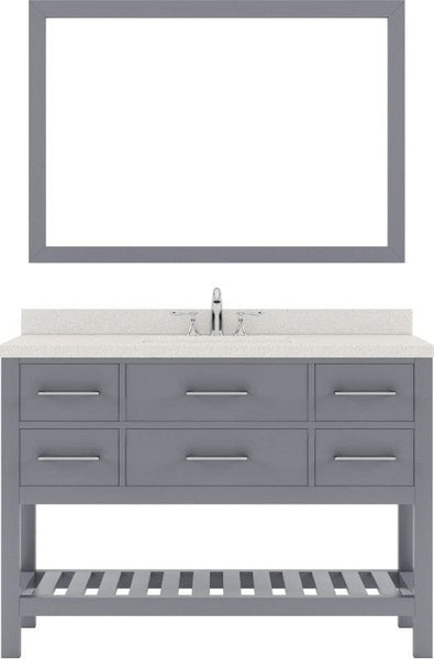 Grey freestanding bathroom vanity