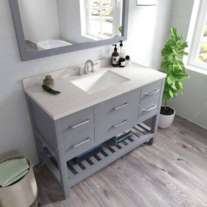 square sink vanity