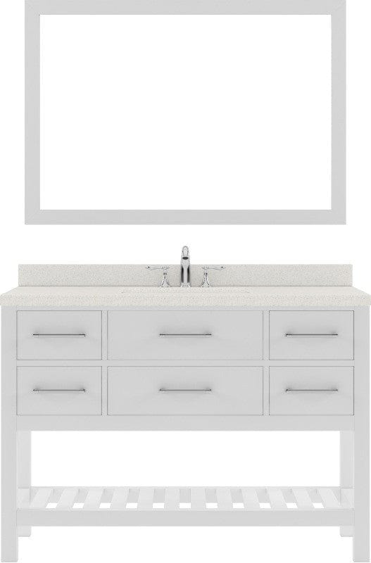 Freestanding White Single Sink Vanity
