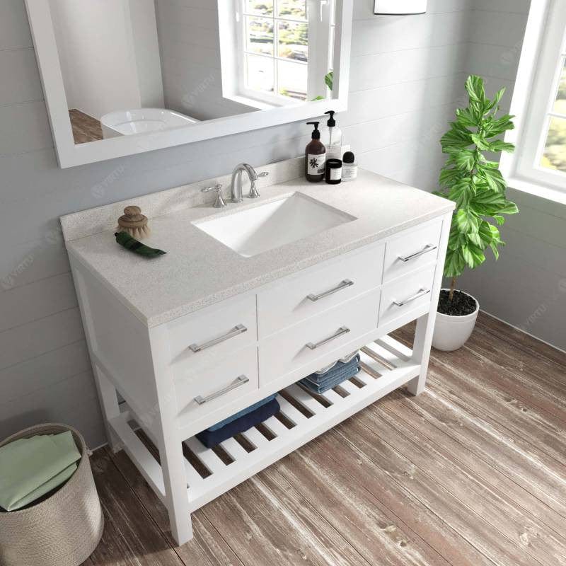 Single sink bathroom vanity set