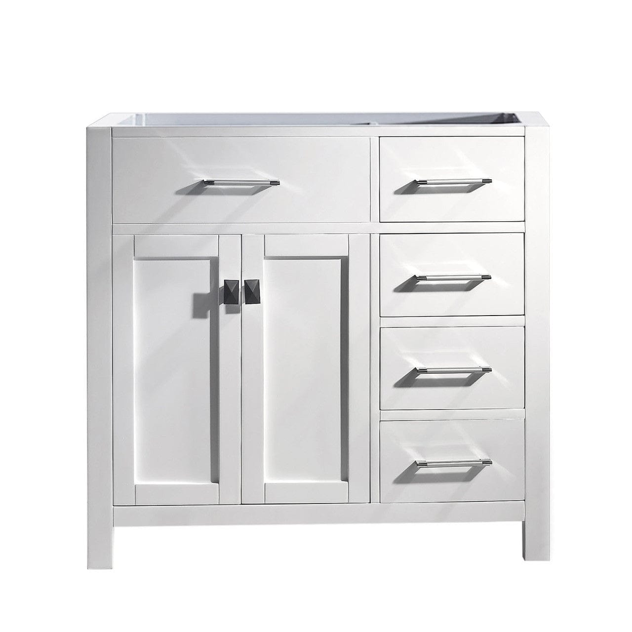 Virtu USA Caroline Parkway 36" Single Bathroom Vanity Cabinet in White