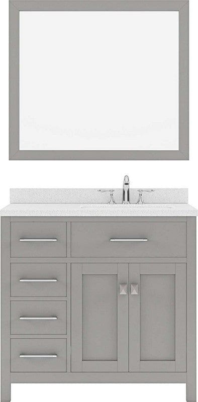 Virtu USA freestanding bathroom vanity set