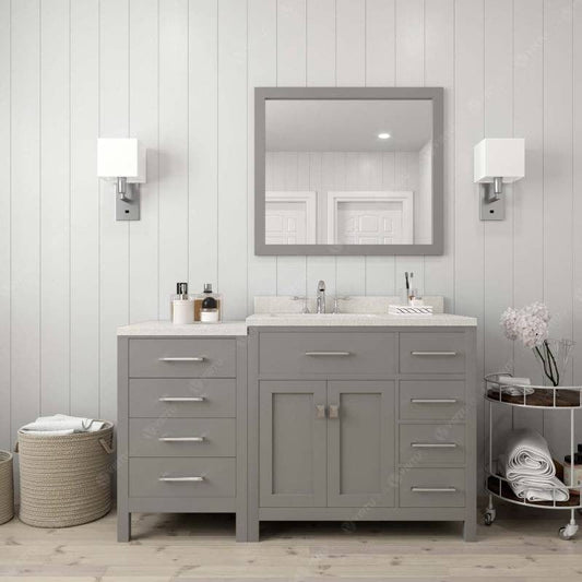 57 inch freestanding bathroom vanity