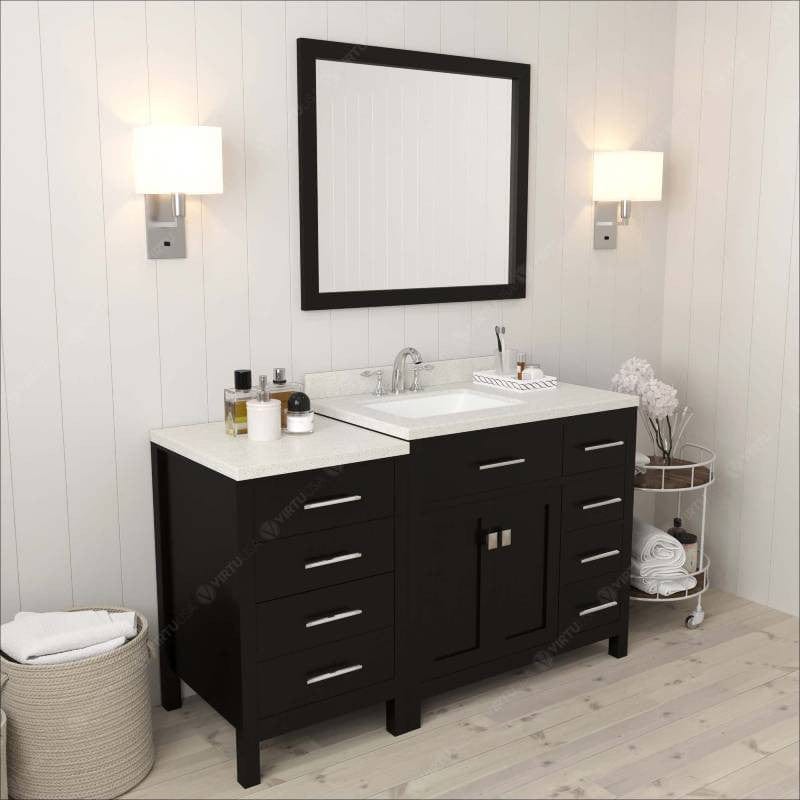 contemporary espresso bathroom vanity