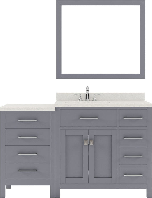 Single Square Sink Bathroom Vanity