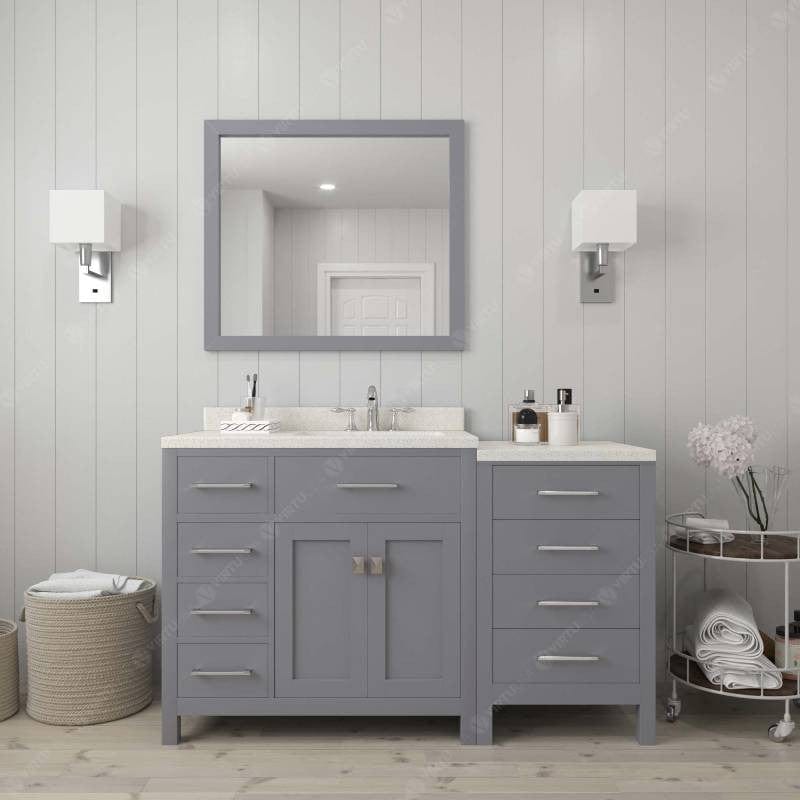 left offset bathroom vanity