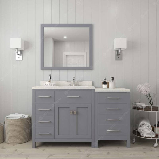 left offset bathroom vanity