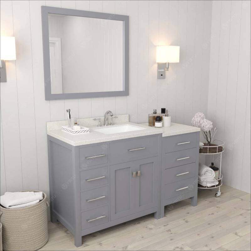 undermount square sink vanity