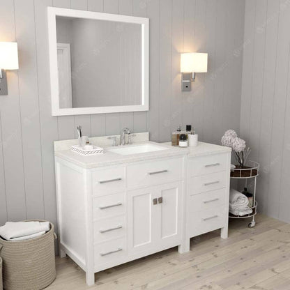 undermount square sink vanity