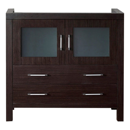 Virtu USA Dior 36 Single Bathroom Vanity Cabinet in Espresso