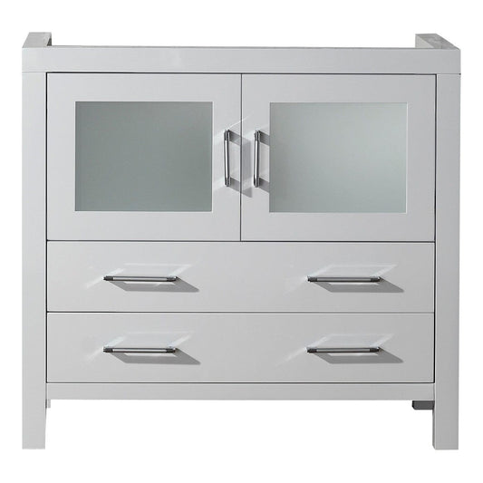 Virtu USA Dior 36 Single Bathroom Vanity Cabinet in White