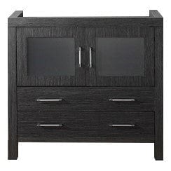 Virtu USA Dior 36 Single Bathroom Vanity Cabinet in Zebra Grey