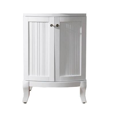 Virtu USA Khaleesi 24" Single Bathroom Vanity Cabinet in White