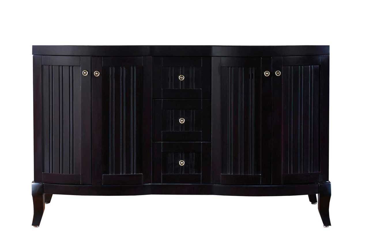 Virtu USA Khaleesi 60 Bathroom Vanity Cabinet in Espresso