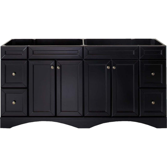 Virtu USA Talisa 71" Double Bathroom Vanity Cabinet in Espresso