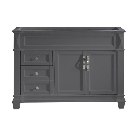 Virtu USA Victoria 48" Cabinet Only in Grey