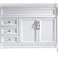Virtu USA Victoria 48" Cabinet Only in White - MS-2648-CAB-WH