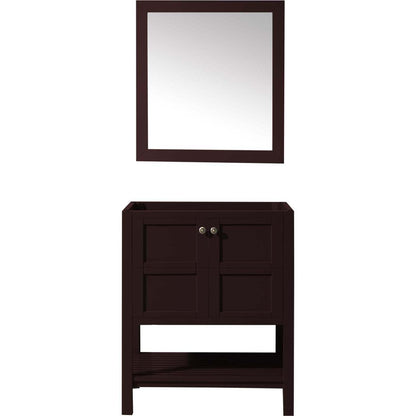 Virtu USA Winterfell 30" Single Bathroom Vanity Cabinet in Espresso