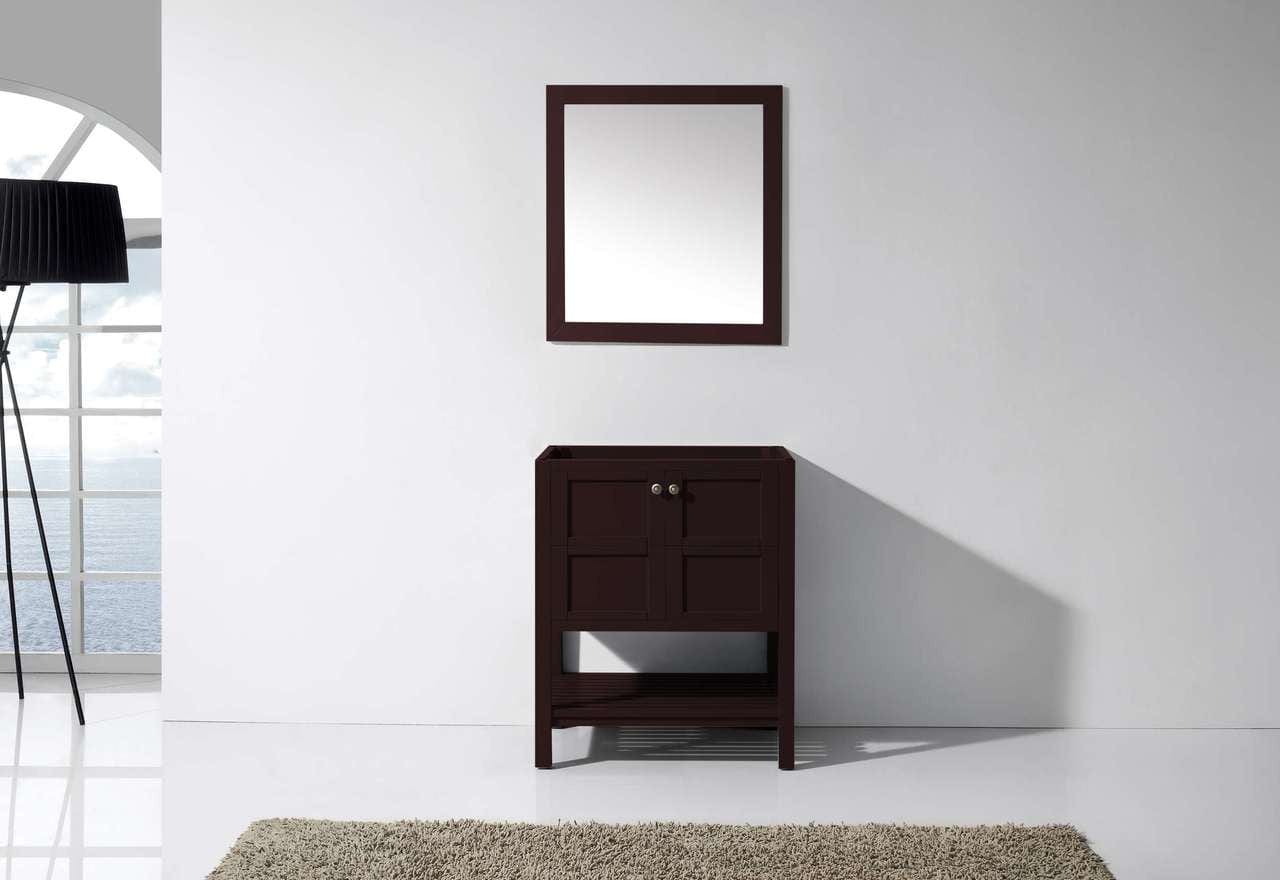 Virtu USA Winterfell 30 Single Bathroom Vanity Cabinet in Espresso