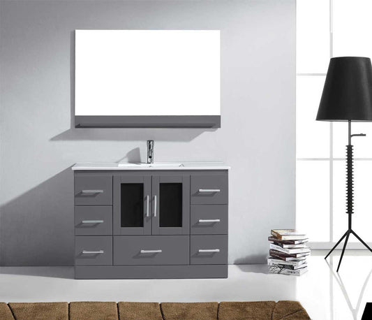 Virtu USA Zola 48 Single Bathroom Vanity Set in Grey