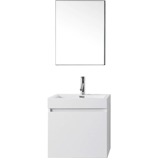 Virtu USA Zuri 24" Single Bathroom Vanity Set in Gloss White