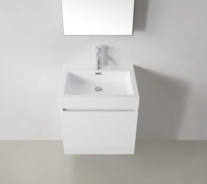 Virtu USA Zuri 24 Single Bathroom Vanity Set in Gloss White